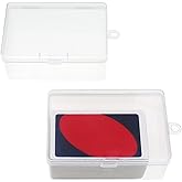 Cwdew Plastic UNO Card Case Holder Compatible with 112Pcs Classic Mattel UNO Card Game, High Capacity Playing Card Case Box Storage (NO Cards) (Set of 2)