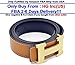 HG-products H-Style unisex Business Casual Belt [3.8CM] (Gold/Brown, 115CM [Waist 30~36