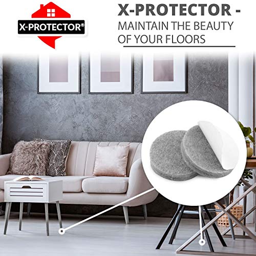 XPROTECTOR Felt Furniture Pads 48 Premium Felt Pads Floor Protector