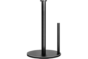 Paper Towel Holder Countertop, OBODING, Black Kitchen Paper Towel Holder Stand for Kitchen and Bathroom Organization, Stainle