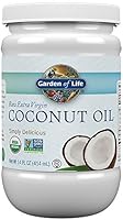 Garden of Life Organic Extra Virgin Coconut Oil - Unrefined Cold Pressed Coconut Oil for Hair, Skin and Cooking, 14 Ounce