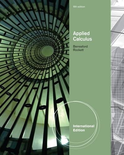 Co Jp Applied Calculus Geoffrey C Berresford Andrew M Rockett Berresford Geoffrey C Foreign Language Books