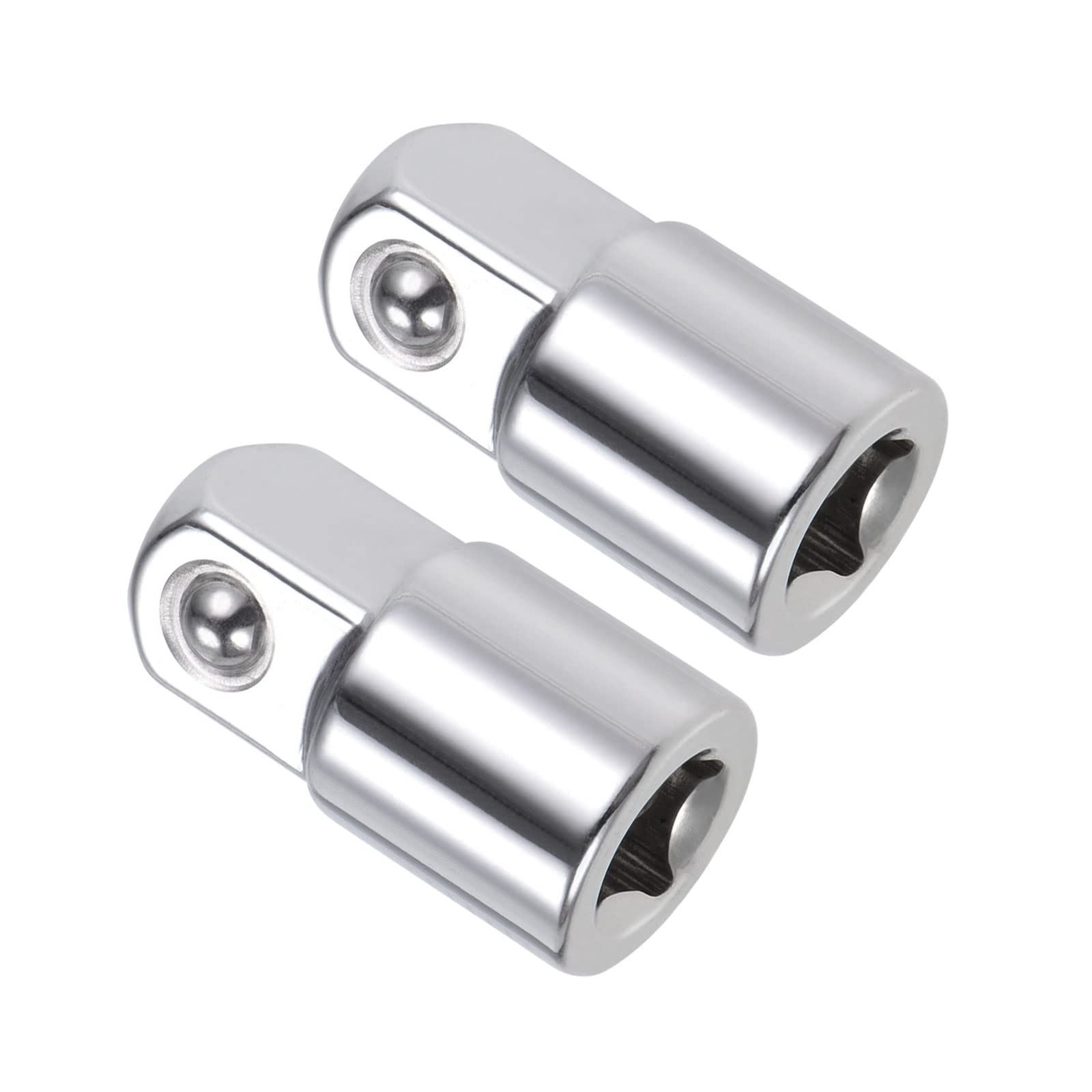 CoCud Socket Adapter, 1/4" Female to 3/8" Male CR-V Steel Driver & Wrench Tool - (Applications: for Mechanical Equipment Repair), 2-Pieces