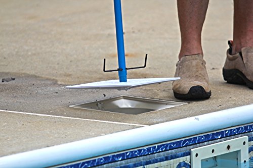 LIDZ Off Pool Skimmer Lid & Skimmer Basket Removal Tool with Release Handle Blue