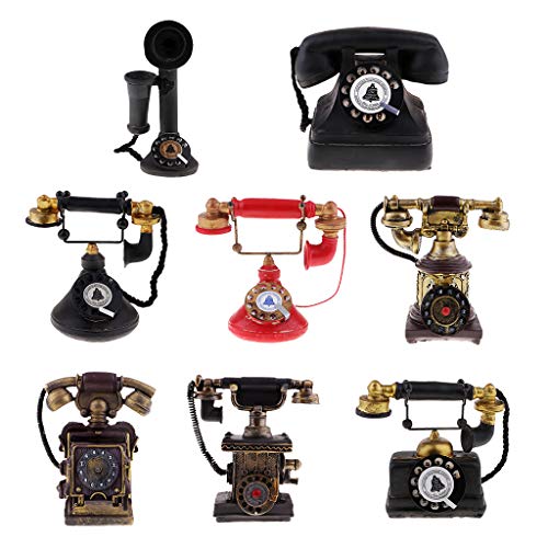 Baosity Vintage Antique Rotary Telephone Corded Retro Phone Home Decoration 7111-39 - Thumbnail 4