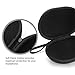 Headphones Case, Hard Shell Carrying Case for Jelly Comb On Ear Headphones - Black