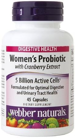 Webber Naturals Women's Probiotic with Cranberry Extract 45 ea