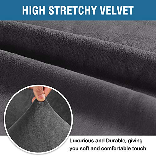 H.VERSAILTEX Stretch Velvet Sofa Covers for 3 Cushion Couch Covers Sofa