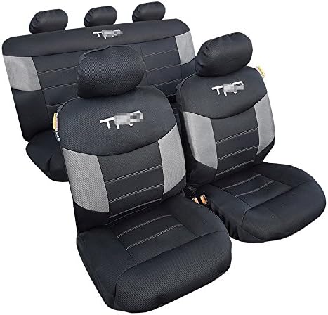 mycardeco New Cool Airflow Mesh Car Seat Covers Universal Size 9pcs Black For Toyota Tacoma 4Runner - Warm in Winter