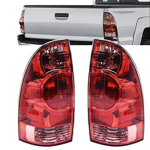 Rear Lights Pair Of Red LED Tail Lights For Toyota Tacoma 2005-2015 - Left & Right Assembly With Black Housing Left Right Rear Tail Lamp Assembly - Foto 6