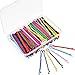 Bememo 100 Pieces Colorful Bobby Pin Hair Styling Clips with 1 Storage Box for Women, colored Bobby Pins for Hair, 10 Colors