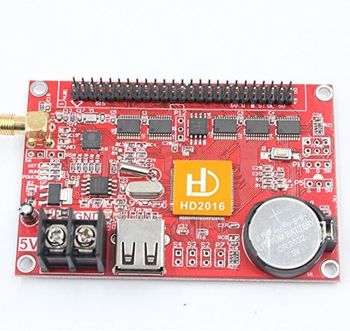huidu outdoor led message display usage HD-W64 WIFI + U disk control led card for 4 digit led display touch screen led sign trailer with hub08-8 or hub12-8