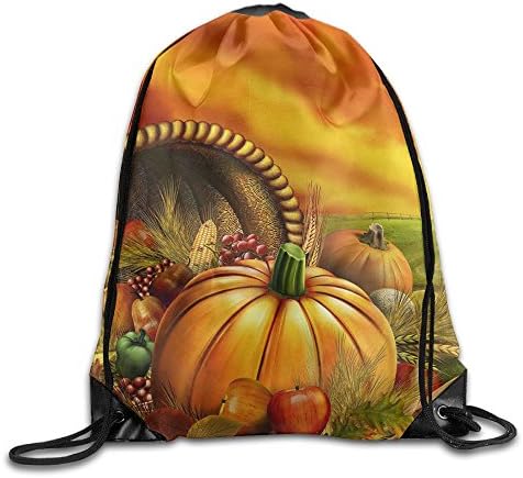 Thanksgiving Day Drawstring Gym Sport Bag, Large Lightweight Gym Sackpack Backpack For Men And Women