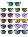 22 Pieces Retro Neon Sunglasses 80s Party Favor Sunglasses Pool Party Sunglasses for Children and Adults Party Gifts