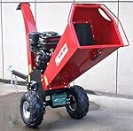 Wood Chipper Cutter Leaf Mulcher Shredder 5 Inch Capacity, Adjustable Deflector Vane Discharge Chute, 15HP Gas Power 4 Stroke Motor 420cc 1 Year Warranty Model DR-CS-15HP