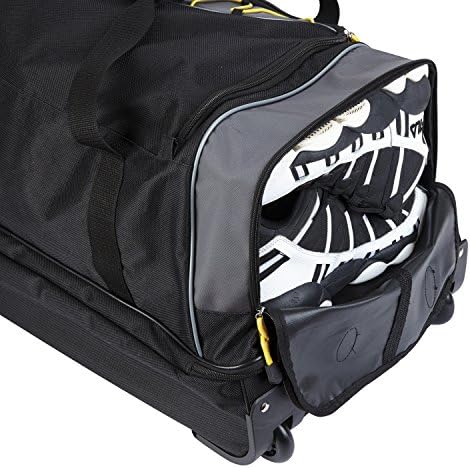 TPRC Sierra Madre II Upright Rolling Duffel Bag, Black/Gray, 36-Inch