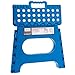 Acko Blue 11 Inches Non Slip Folding Step Stool for Kids and Adults with Handle, Holds up to 250 LBS