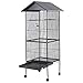 Giantex 61″ Large Parrot Bird Cage Play Top Pet Supplies w/Perch Stand Two Doors Ironthumb 3