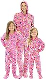 SleepytimePjs Pink Owls Family Matching Fleece One Piece Footed Pajamas