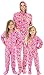 SleepytimePjs Pink Owls Family Matching Fleece One Piece Footed Pajamas