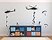 Military Army Cargo Airplane Silhouette Sticker Decal Flying Pilots Home Decor
