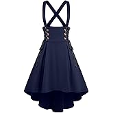 Rosegal Women's Plus Size Gothic Mini Skirt Plaid Zipper Mini A Line Skirt