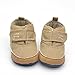 Weixinbuy Baby Boy's Canvas Soft Sole Sneaker High Shoe Khaki M
