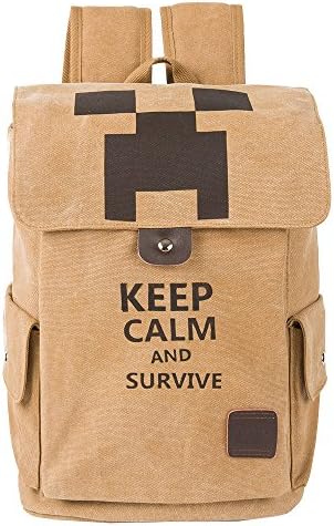 Keep Calm And Survive School Backpack Daypack Bookbag Hiking Backpack