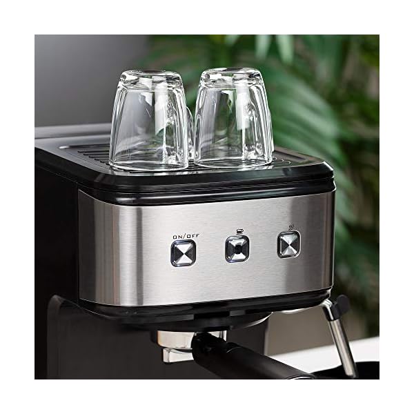 PRINCESS 249413 Espressomaschine und Kapselmaschine 20 bar Wassertank 1,5 Liter Máquina de Espresso y cápsula Schwarz… – Bild 5