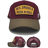 Cult of Individuality New Sex, Drugs & Rock N Roll Mesh Trucker Rumba Red Olive Green White Era Snapback Hat
