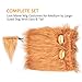 Gimilife Dog Lion Mane, Dog Costume Lion Mane Wig Halloween Costumes for Medium Large Dog with Ears & Tail, Fancy Lion Hair Dog Clothes Holiday Party (L Size,Light Brown)