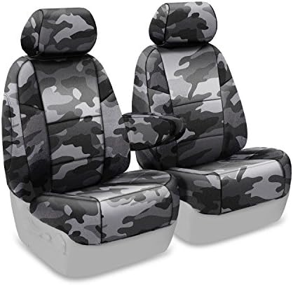 Coverking Front 50/50 Bucket Custom Fit Seat Cover for Select Toyota FJ Cruiser Models - Neosupreme (Traditional Urban Camo Solid)