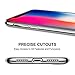 iPhone X Case, RANVOO Ultra Thin Clear Case Slim Fit Soft TPU Cover Premium Gel Flexible Bumper [Supports Wireless Charging] for iPhone X/10 (02-Silver)