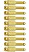CESS 6.35mm 1/4inch Male Mono Plug to RCA Female Audio Adapter Connector - 6.35mm Mono Male to RCA Female (LW) (10 Pack) primary