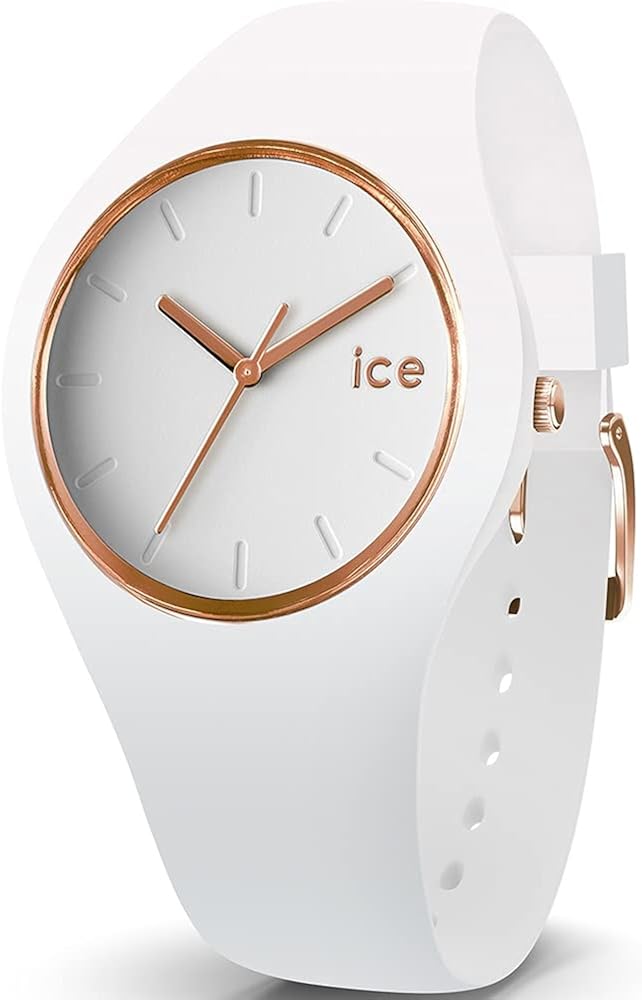 Orologio ICE-WATCH ICE Glam Bianco Oro: Cinturino Silicone, Quadrante 34 Mm, Resistente 10 ATM, Donna