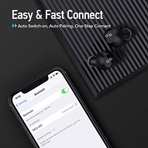 True-Wireless-Stereo-Earbuds-IPX8-Sweatproof-Bluetooth-50-Headphones-24-Hrs-Total-Playback-with-Touch-Control-Support-Single-Twin-Mode