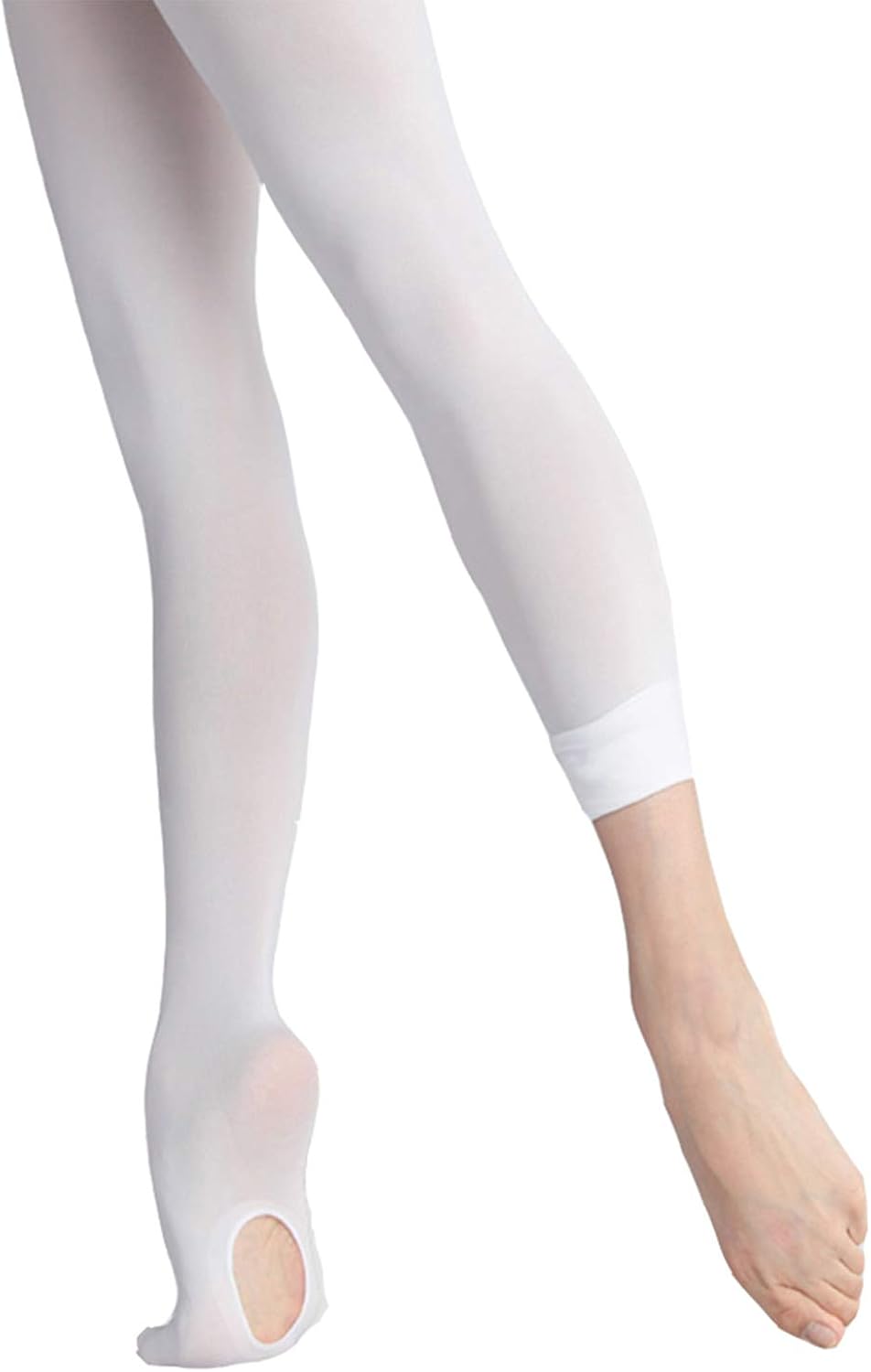 DIPUG Ballet Tights for Girls Convertable Dance Tight Transition Footless Tights: Clothing