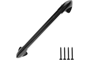 18in RV Lighted Assist Grab Handle 12V/24V Zinc Alloy LED Lighted Handrail 350 LB Pull with Fixed Screw for Yacht, RV, Camper