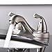 Best Brushed Nickel 2 Handle Brass Lavatory Vessel Bathroom Sink Faucet, Pop Up Lift Not Included.
