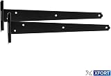 XFORT 2 Pack 150 mm T-Hinges Black Japanned for External Doors view 8