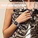 Yichan Woven Nylon Fabric Wrist Strap Replacement Band with Classic Square Stainless Steel Buckle for Apple Watch iWatch Series 1 / 2 / 3,Sport & Edition,42mm,Lightpink and Midnightblue
