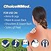 ChoiceMMed Portable TENS Unit - Electronic Pulse Massager - Muscle Stimulator Machine for Women and Men - EMS Electrotherapy Muscle Stimulator - 4 Pads - Electronic Pulse Stimulator