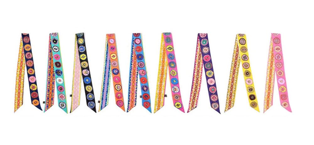 4-Pack Mini Scarf Fashion Ribbon Chic Handbag Band Handle Wrap Hair band Neck Tie Silky Ribbon 4-Pack Mini Scarf Fashion Ribbon Chic Handbag Band Handle Wrap Hair band Neck Tie Silky Ribbon