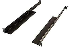 NavePoint Adjustable Rack Mount Server Shelf Shelves Rail Rails 1U