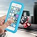 Waterproof iPhone 5/5S/SE Case, EFFUN IP68 Certified Waterproof Dustproof Snowproof Shockproof Case Cover Fully Sealed Underwater Cover with Built-in Screen Protector for iPhone 5/5S/SE Light Blue