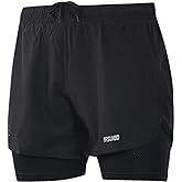 ARSUXEO Men's Active Training Running Shorts 2 in 1