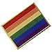 ZEGIN LGBT Rainbow Flag Embroidered Emblem Iron On Sew On Gay Rights Patch