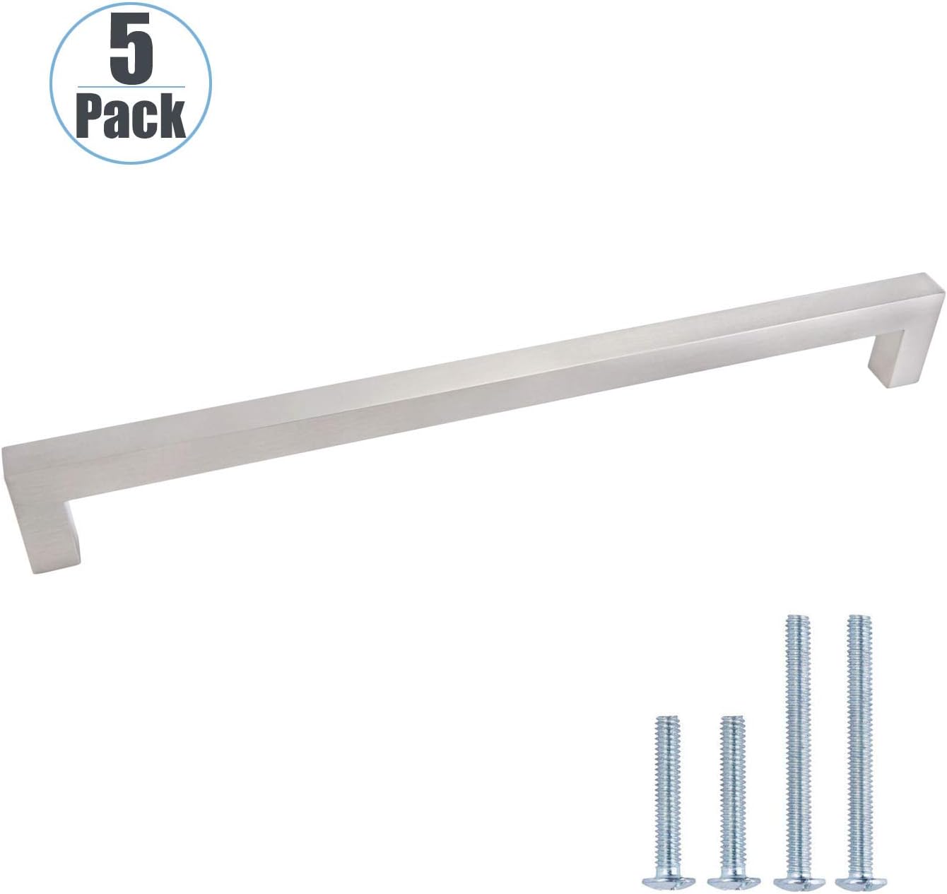 Best Square Kitchen Cabinet Pulls And Knobs Brushed Nickel T Bar 12In