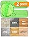 Microfiber Mop Pads 2 Pk Reusable Cloth Mop Head Replacements for Microfiber Mops for Floor Cleaning - 18