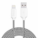 Apple Lightning Cable, iSPECLE 10Ft / 3M Nylon Braided Charger for iPhone 6 7 6S Plus 5S 5C 5, iPad Air 3, iPad Mini 4, iPad Pro, iPad nano 7th gen - Black